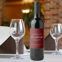 Despedida de Solteira Burgundy Personalizada Chic
