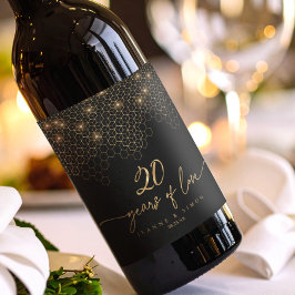 Rótulo De Garrafa De Cerveja Destaca a ID1165 do 20 Dourado