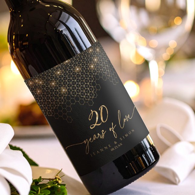 Rótulo De Garrafa De Cerveja Destaca a ID1165 do 20 Dourado (Criador carregado)