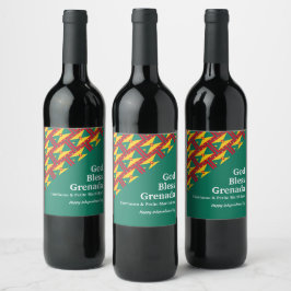 Rótulo De Garrafa De Cerveja DEUS ABENÇOE | Verde-GRANADA | Granadino