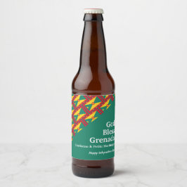 Rótulo De Garrafa De Cerveja DEUS ABENÇOE | Verde-GRANADA | Granadino
