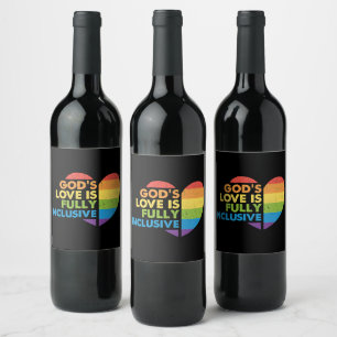 Rótulo De Garrafa De Cerveja Deus Gay Cristão Lgbt