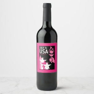 Rótulo De Garrafa De Cerveja Dia da Independência gay
