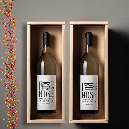 Rótulo De Garrafa De Cerveja Dia de Ação de Graças Minimalista Moderna entre Am