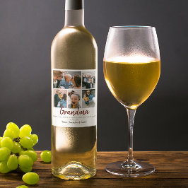 Rótulo De Garrafa De Cerveja Dia de as mães de Colagem de Fotografias do na mod