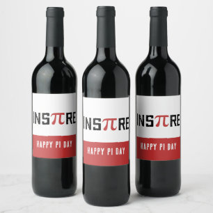 Rótulo De Garrafa De Cerveja Dia de Pi InsPire Personalizado   Presentes de Mat
