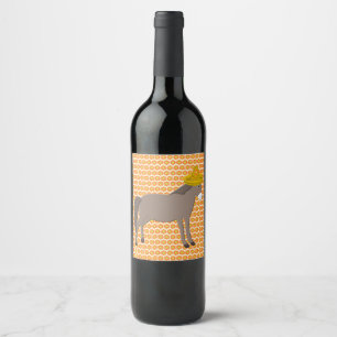Rótulo De Garrafa De Cerveja Dia do Donkey Mexicano dos Mortos