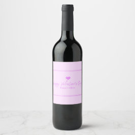 Rótulo De Garrafa De Cerveja Dia dos Namorados Rosa - Roxo