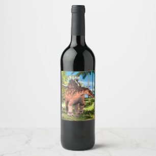 Rótulo De Garrafa De Cerveja Dinossaur Kentrosaurus