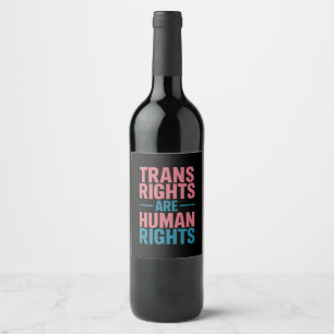 Rótulo De Garrafa De Cerveja Direitos Trans São Direitos Humanos Orgulho Transg
