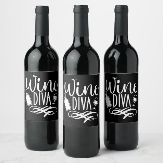 Rótulo De Garrafa De Cerveja Divina do Vinho Fofa Engraçada