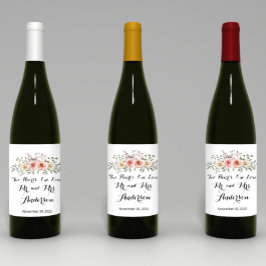 Rótulo De Garrafa De Cerveja Dois Corações Um Rosa De Creme Rosa De Amor