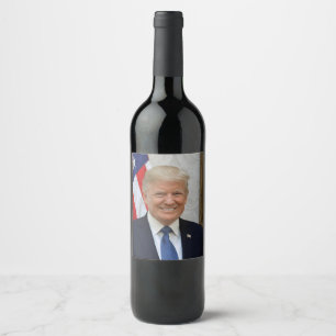 Rótulo De Garrafa De Cerveja Donald Trump US President White House MAGA 2024