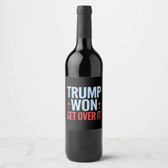 Rótulo De Garrafa De Cerveja Donald Trump Won supera isso 2024 Trump Won (Frente)