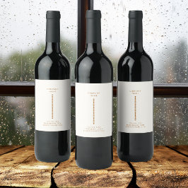 Rótulo De Garrafa De Cerveja Dourado ponto mínimo profissional simples