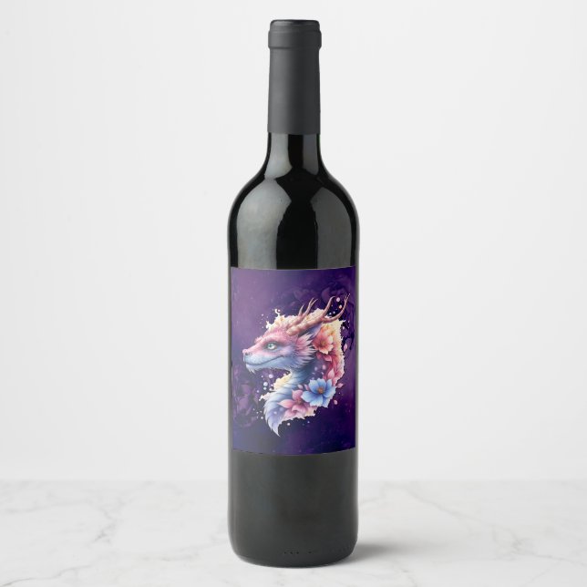 Rótulo De Garrafa De Cerveja Dragão Guardião Gentil.  (Frente)
