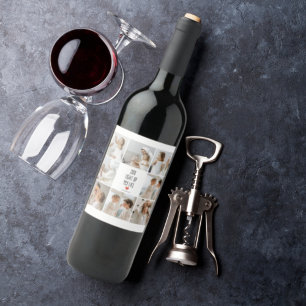 Rótulo De Garrafa De Cerveja Duas Fotografias   Feliz Dia dos Namorados   Citaç