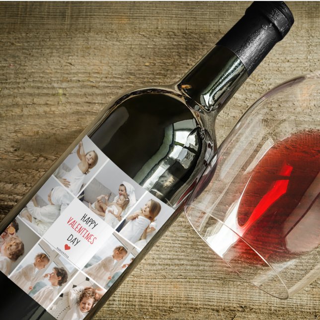 Rótulo De Garrafa De Cerveja Duas Fotografias | Feliz Dia dos Namorados | Prese (Criador carregado)