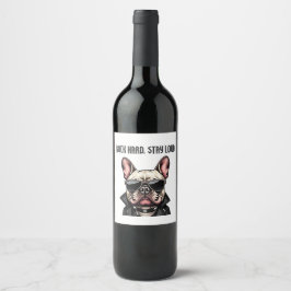 Rótulo De Garrafa De Cerveja Duro, fique alto