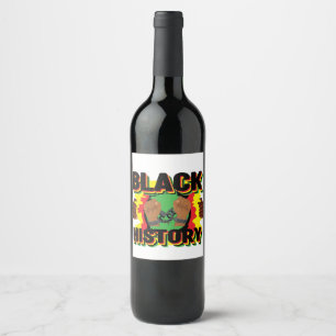 Rótulo De Garrafa De Cerveja É a história negra para mim, melanin bruh sista k
