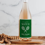 Rótulo De Garrafa De Cerveja É uma Bachelorette de Tênis de Correspondência Per<br><div class="desc">Bela festa de Tênis. Parte de uma coleção inteira!</div>
