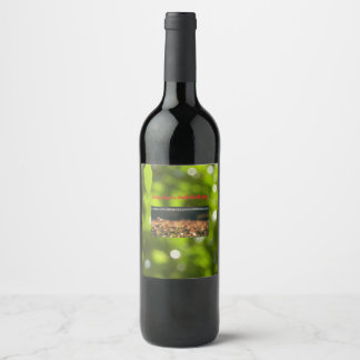 Rótulo De Garrafa De Cerveja Earth Day Gift 🌸Glowing leaves  | Wine Label 