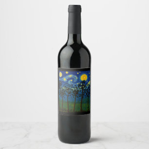 Rótulo De Garrafa De Cerveja Ecos Florestais do Infinito - Uma Paisagem Florest