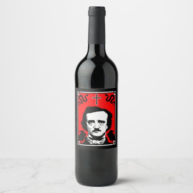 Rótulo De Garrafa De Cerveja Edgar Allan Poe Original (Frente)