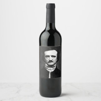 Rótulo De Garrafa De Cerveja Edgar Allan Poe Portrait