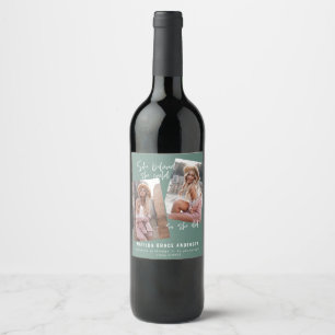 Rótulo De Garrafa De Cerveja Ela acreditava que poderia, então ela fez vinho d