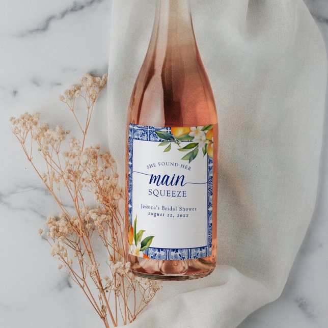 Rótulo De Garrafa De Cerveja Ela Encontrou Seu Esmagamento Principal Laranjas C (Criador carregado)