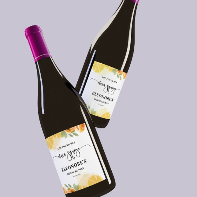 Rótulo De Garrafa De Cerveja Ela Encontrou seu Esposo Chá de Panela  (Criador carregado)