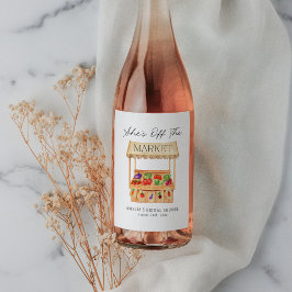 Rótulo De Garrafa De Cerveja Ela está fora do mercado