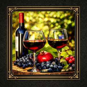 Rótulo De Garrafa De Cerveja Elegância do Vinho e da Colheita