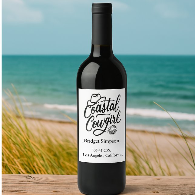 Rótulo De Garrafa De Cerveja Elegante Charm Bachelorette (Criador carregado)