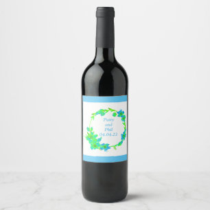 Rótulo De Garrafa De Cerveja Elegante de Vinho de Ensaio de recepções de casame