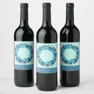 Rótulo De Garrafa De Cerveja Elegante de Vinho de Ensaio de recepções de casame