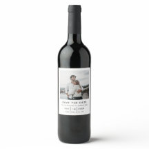 Elegante e Simples Data de Casamento Moderna Salve