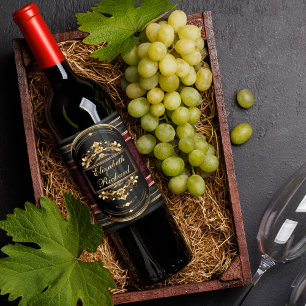 Rótulo De Garrafa De Cerveja Elegante Romance Vintage Desmascarar Celebração