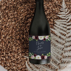 Rótulo De Garrafa De Cerveja "Elogios casamento romance da meia-noite ao amor"