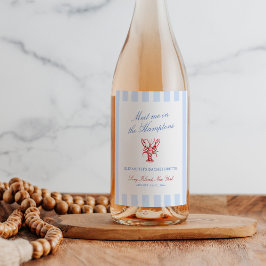 Rótulo De Garrafa De Cerveja Encontre-me na Bachelorette Hamptons