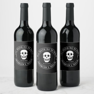 Rótulo De Garrafa De Cerveja Encontro de Noivas Até que a Morte nos Separe ou M