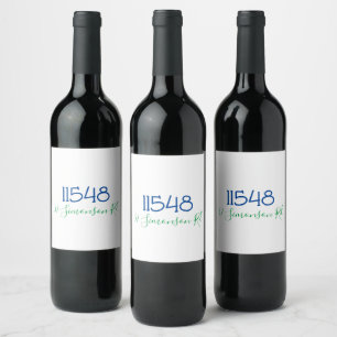 Rótulo De Garrafa De Cerveja Endereço de Rua com CEP Personalizado Vinho L