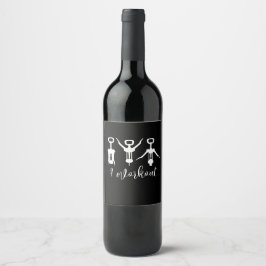 Rótulo De Garrafa De Cerveja Engraçado Eu Malho Saca-Rolhas de Garrafa de Vinho