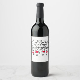 Rótulo De Garrafa De Cerveja Engraçado meu médico diz que eu preciso de óculos 