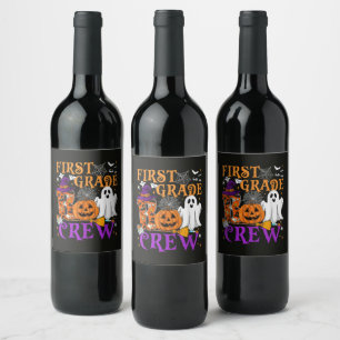 Rótulo De Garrafa De Cerveja Equipe Boo da 1ª Série Professor Aluno Halloween E
