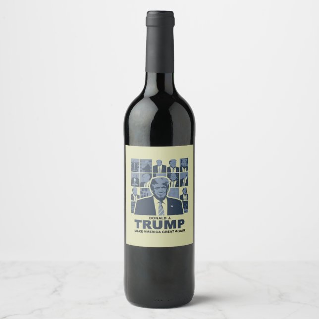 RÓTULO DE GARRAFA DE CERVEJA ERA DE TRUMP DONALD (Frente)