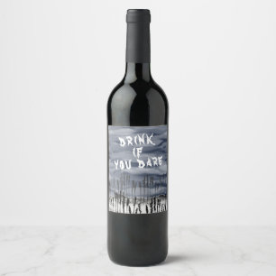 Rótulo De Garrafa De Cerveja Espantalho do Horror das Halloween Personalizado