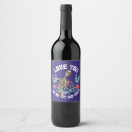 Rótulo De Garrafa De Cerveja Esqueleto Engraçado do Dia dos Namorados Costela C