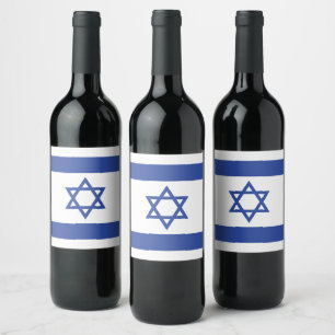 Rótulo De Garrafa De Cerveja Estado de Israel Bandeira, Estrela do Judaísmo Dav